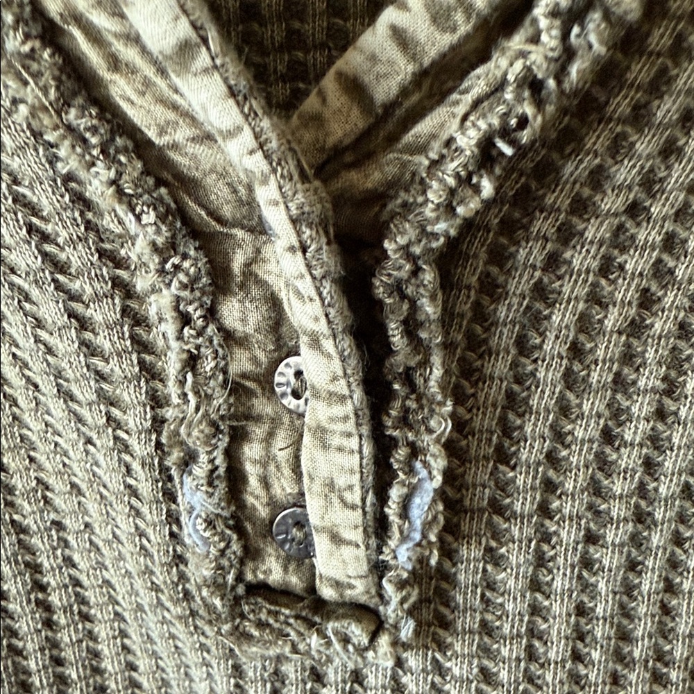 Free People One Colt Thermal Olive - Picture 3 of 6